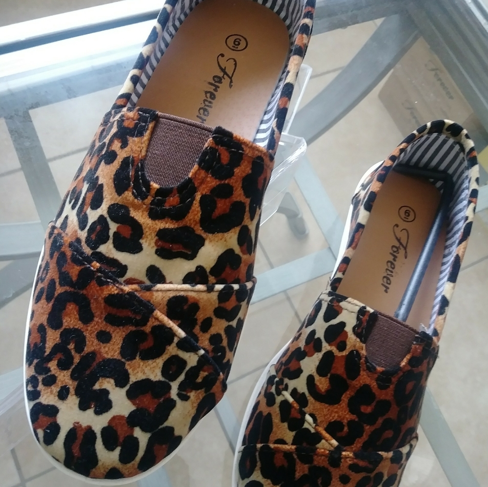 Leopard Forever Canvas Slip- On